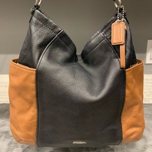 COACH Leather Bucket/Crossbody Bag